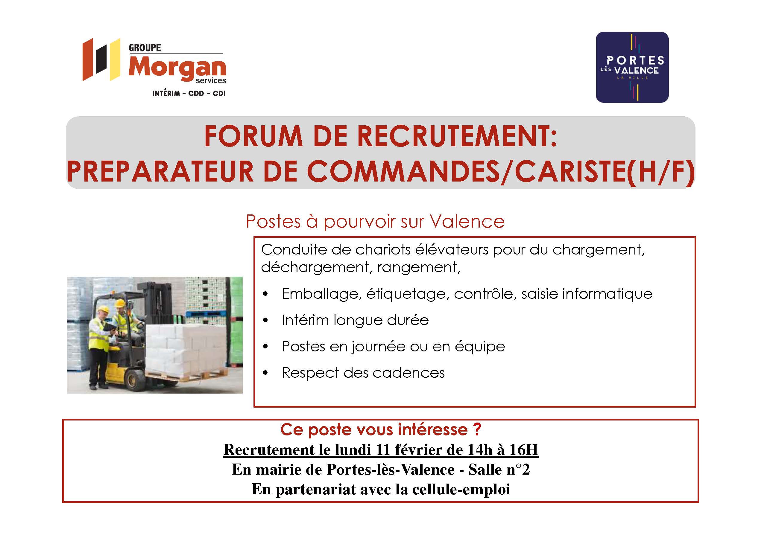 Forum recrutement Morgan Interim