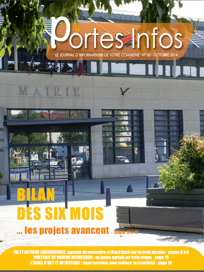 Couverture Portes-infos N° 60 - octobre 2014